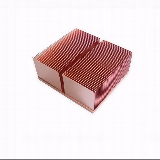 Fábrica de China Plata anodizada Aluminio puro Forjado en frío Productos eléctricos Solución térmica Disipador de calor de aleta de pasador con perforación de fresado CNC