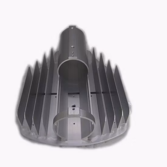 Disipador de calor de farola de mecanizado de aluminio de extrusión de suministro de fábrica para carcasa de refrigeración de farola de luz LED de alta potencia