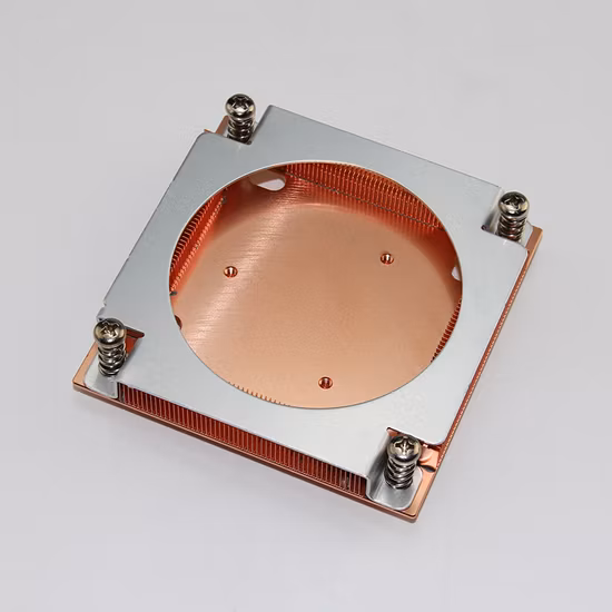 Disipador de calor GPU/CPU de aleta raspada de cobre personalizado